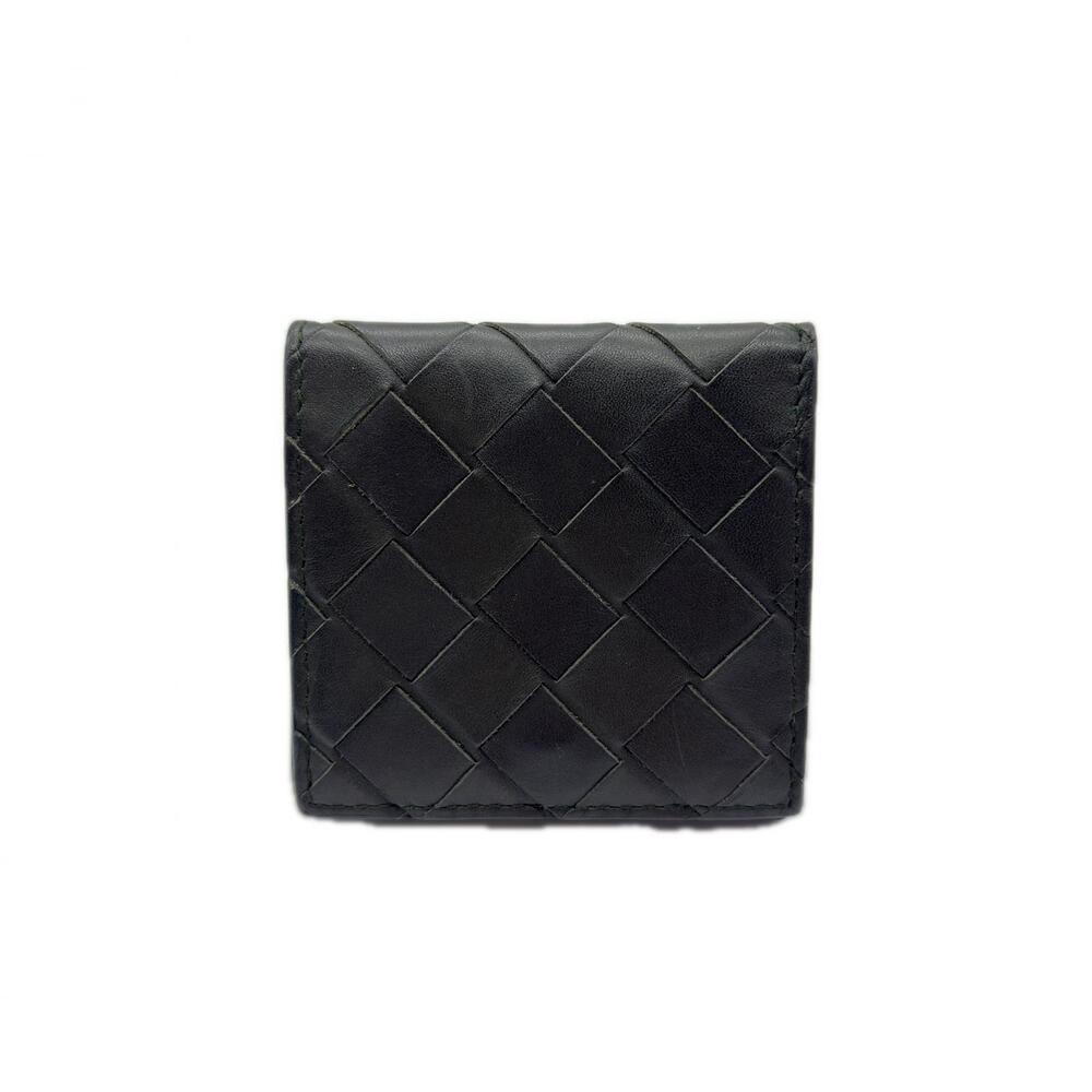 Bottega Veneta Case Green Coin Calf Intrecciato Khaki Leather Folding Green